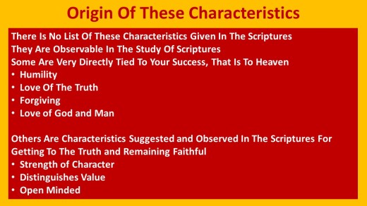 Characteristics for Heaven
