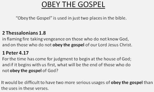 obey the gospelx