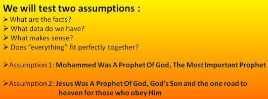 Assumptions Islam and Jesus